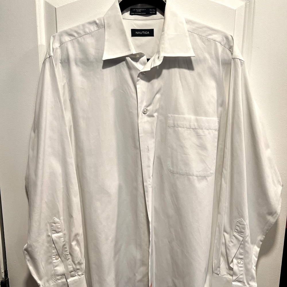 Náutica button down Dress shirt, sz 15 1/2